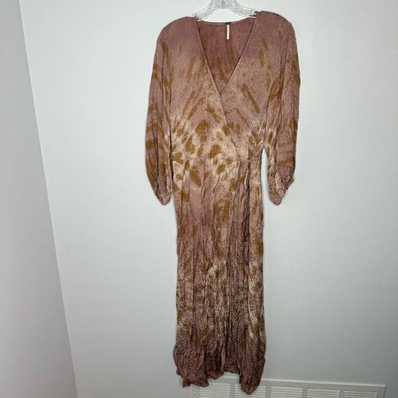 Young Fabulous & broke midi wrap dress size large - Picture 2 of 8